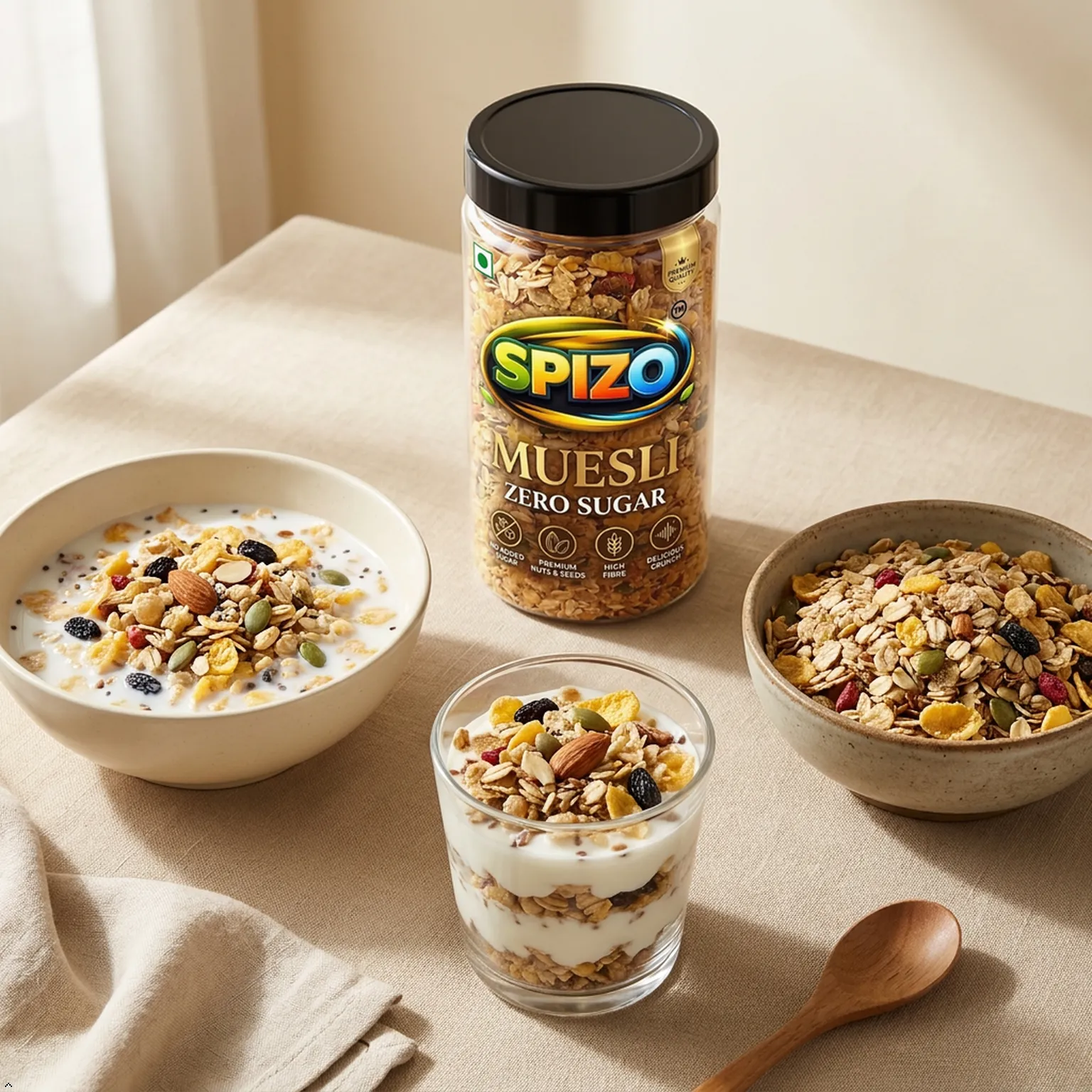 SPIZO Muesli Zero Sugar